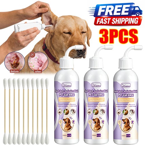 Pet ear rinse cleaner - ear, drops