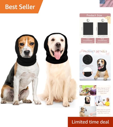 Comfortable black dog - black,