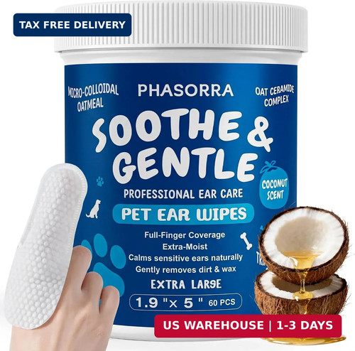 Pet ear cleaner wipes - wipes, for