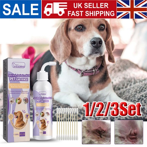 Pet ear rinse cleaner - ear, drops
